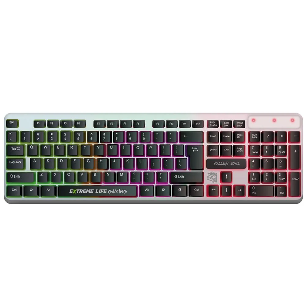 Teclado Gamer Extreme Killer Soul Led KaBuM
