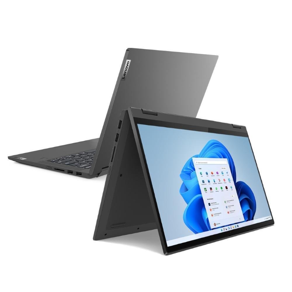 Notebook Lenovo 2 Em 1 Ideapad Flex 5i, I5-1135G7, 8GB, 256GB SSD, W11, 14 Polegadas FHD, Intel Iris Xe Notebook Lenovo 2 Em 1 Ideapad Flex 5i, I5-1135G7, 8GB, 256GB SSD, W11, 14 Polegadas FHD, Intel Iris Xe