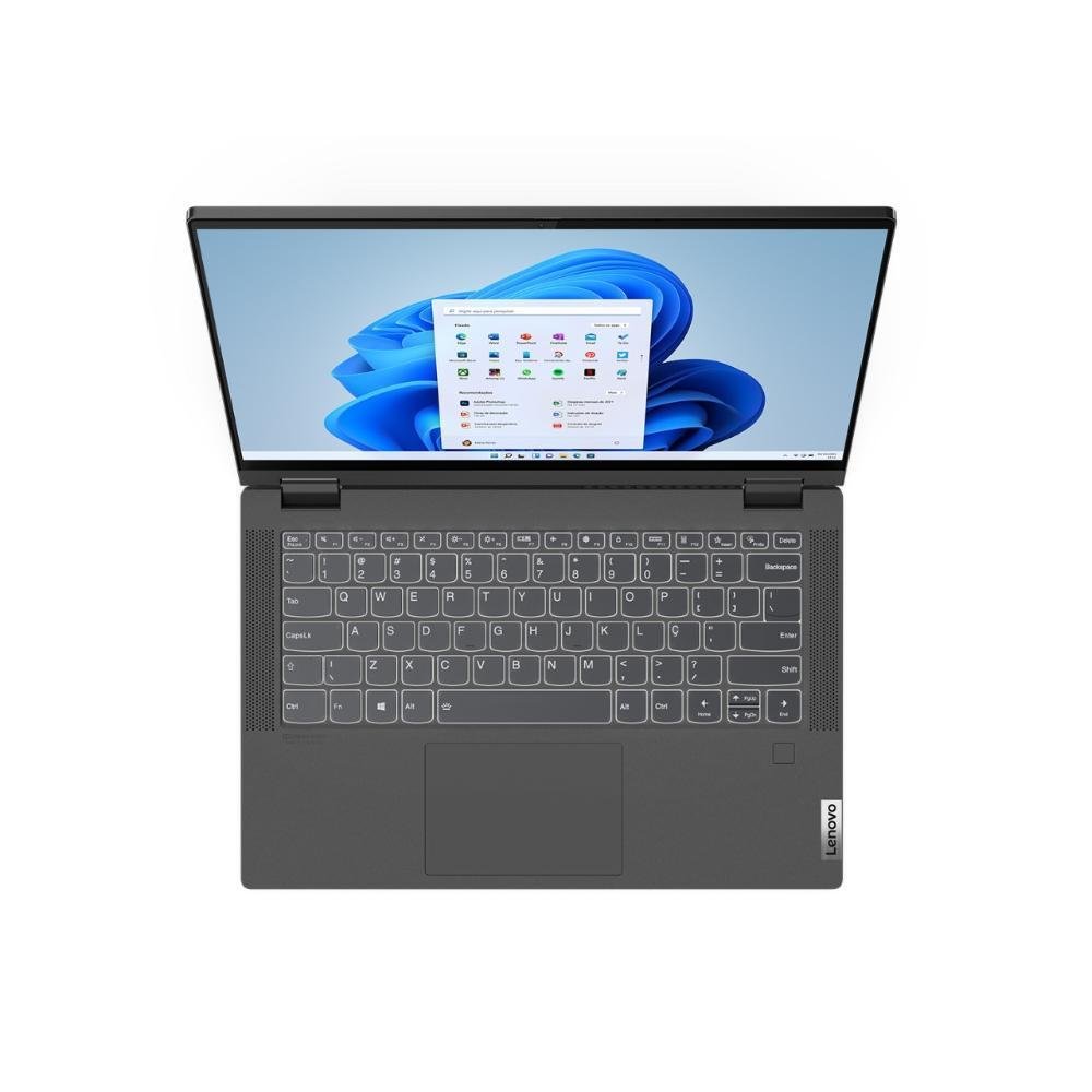 Notebook Lenovo 2 Em 1 Ideapad Flex 5i, I5-1135G7, 8GB, 256GB SSD, W11, 14 Polegadas FHD, Intel Iris Xe Notebook Lenovo 2 Em 1 Ideapad Flex 5i, I5-1135G7, 8GB, 256GB SSD, W11, 14 Polegadas FHD, Intel Iris Xe
