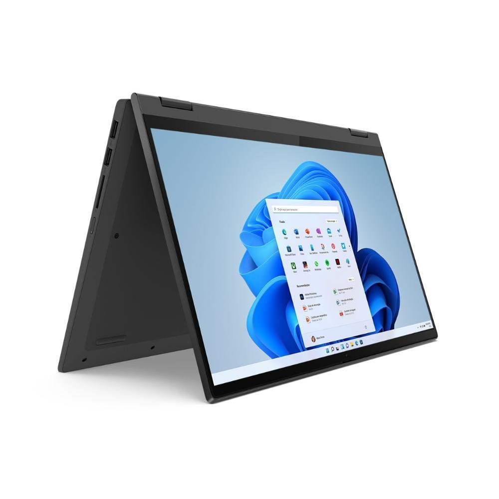 Notebook Lenovo 2 Em 1 Ideapad Flex 5i, I5-1135G7, 8GB, 256GB SSD, W11, 14 Polegadas FHD, Intel Iris Xe Notebook Lenovo 2 Em 1 Ideapad Flex 5i, I5-1135G7, 8GB, 256GB SSD, W11, 14 Polegadas FHD, Intel Iris Xe