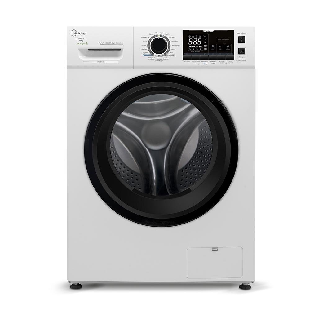 Máquina De Lavar Midea 11kg Storm Wash Inverter Branca Com Cesto Inox Lfa11b2 220v Máquina De Lavar Midea 11kg Storm Wash Inverter Branca Com Cesto Inox Lfa11b2 220v