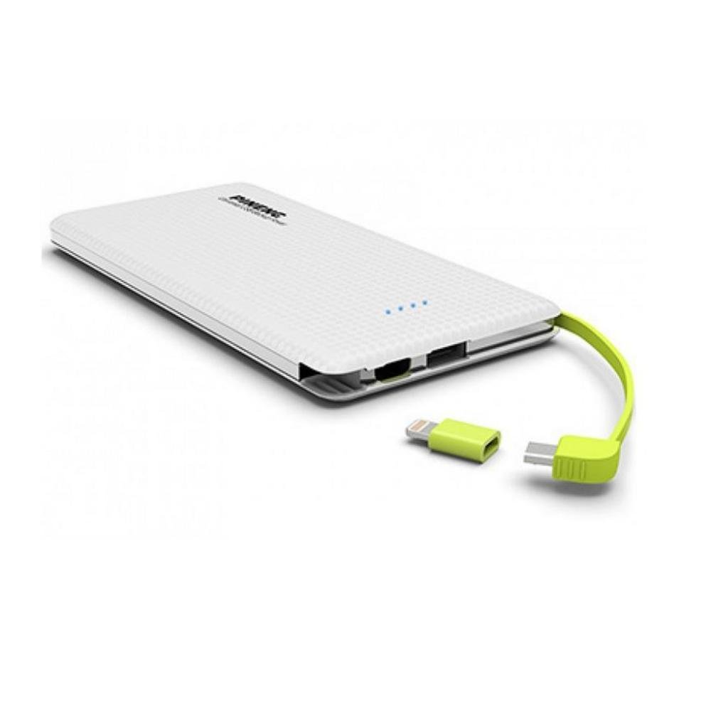 Carregador Portátil Power Bank Pineng Pn-951, 10000Mah, 2 portas USB, Branca Carregador Portátil Power Bank Pineng Pn-951, 10000Mah, 2 portas USB, Branca