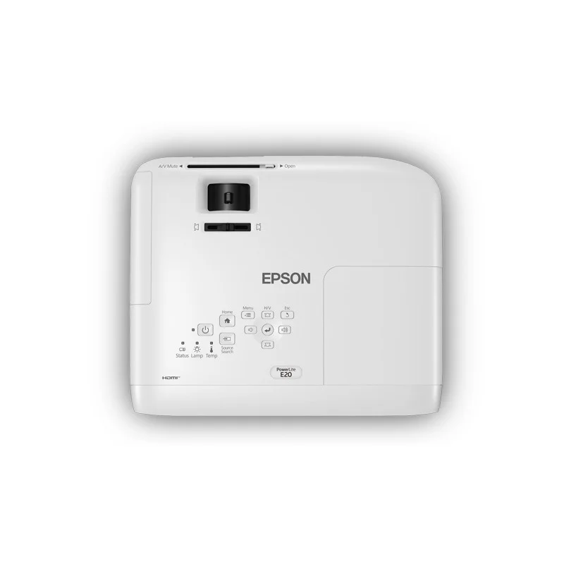 Projetor Epson Powerlite E20, 3400 Lumens, HDMI, XGA, USB, Branco - V11h98102 Projetor Epson Powerlite E20, 3400 Lumens, HDMI, XGA, USB, Branco - V11h98102
