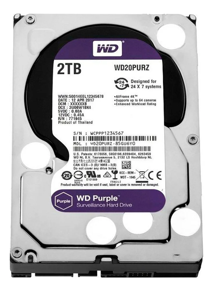 HD Interno Wd Purple Wd20purz KaBuM