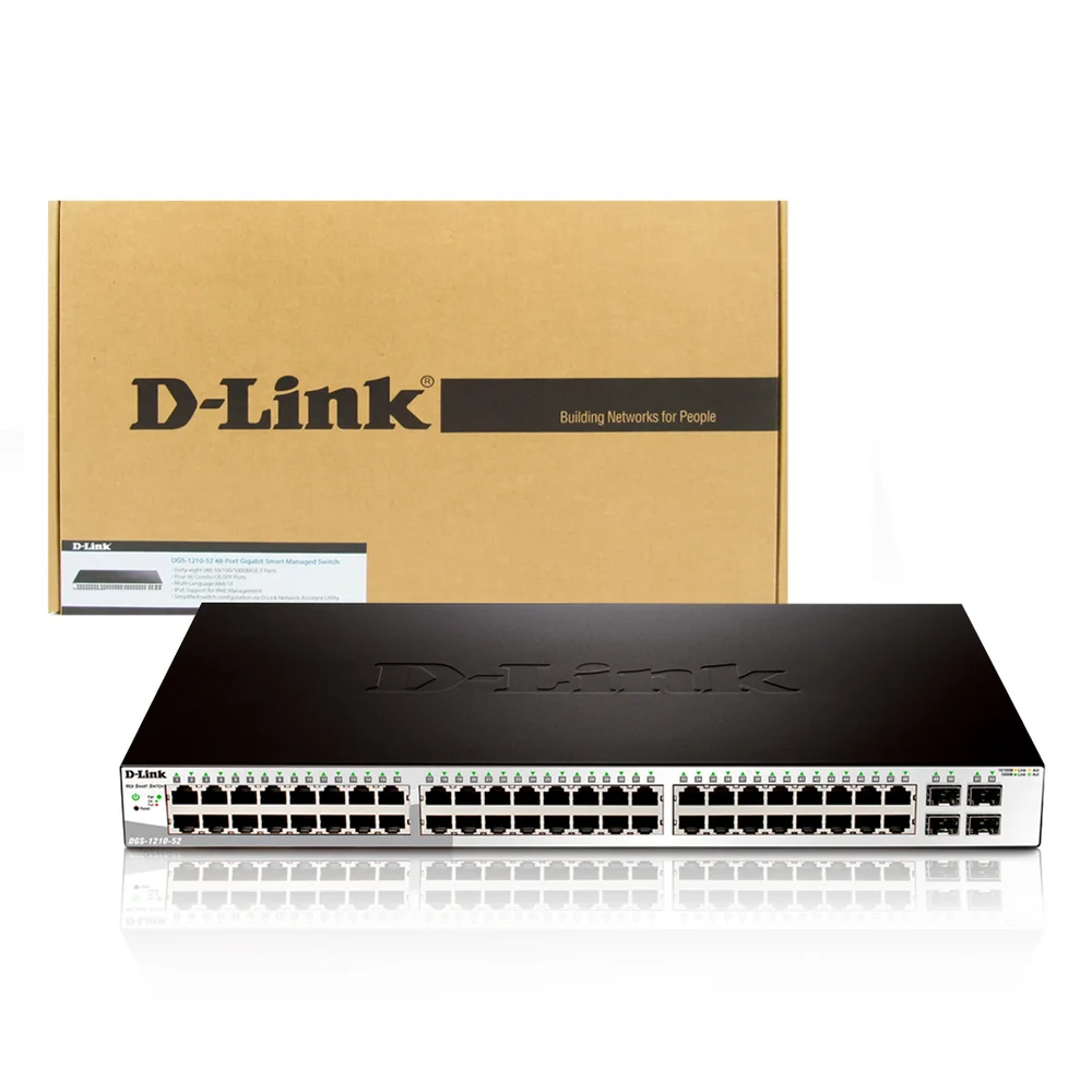 Switch DLink Smart Gigabit Ethernet 52 Kabum