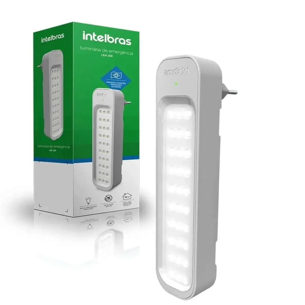 Luminária De Emergência Intelbras Autônoma Lea 150 110v/220v. Luminária De Emergência Intelbras Autônoma Lea 150 110v/220v.