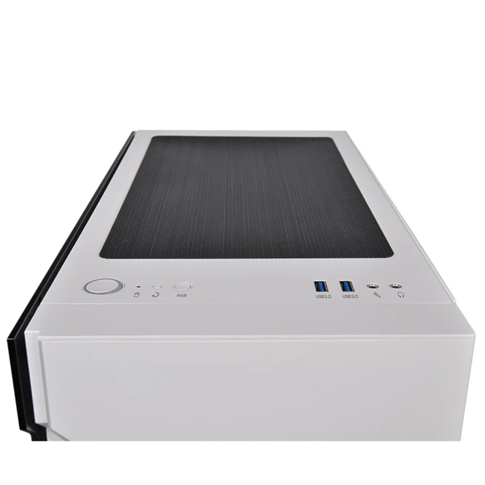 Gabinete Thermaltake, Tt H200 Tg, RGB, Snow/tempglass1/120mm - Ca-1m3-00m6wn-00 Gabinete Thermaltake, Tt H200 Tg, RGB, Snow/tempglass1/120mm - Ca-1m3-00m6wn-00