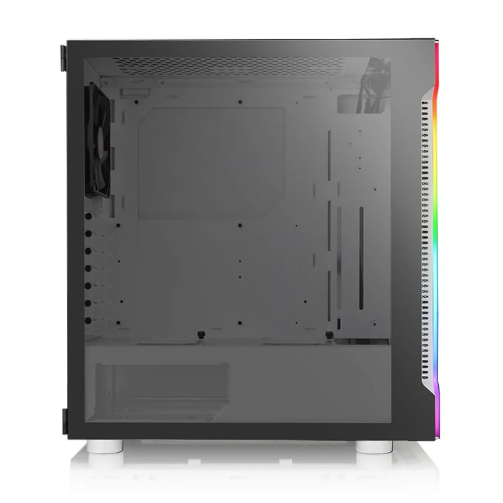 Gabinete Thermaltake, Tt H200 Tg, RGB, Snow/tempglass1/120mm - Ca-1m3-00m6wn-00 Gabinete Thermaltake, Tt H200 Tg, RGB, Snow/tempglass1/120mm - Ca-1m3-00m6wn-00
