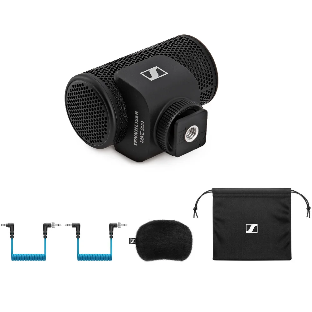 Microfone Supercardioide Mke200 Preto Sennheiser