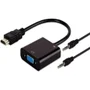 Cabo Adaptador HDMI Para VGA, Lelong Conversor ,Com Saída De Áudio P2