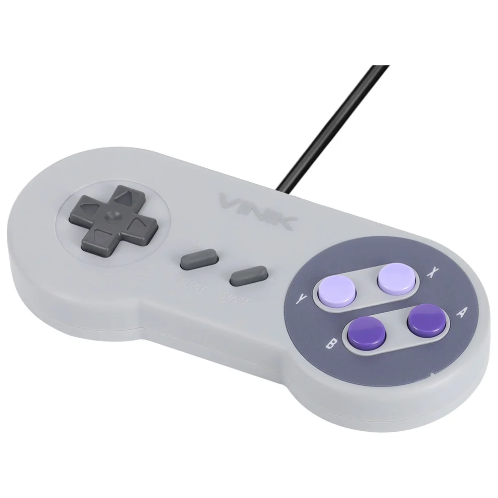 Controle Para PC Vinik, Com Fio, USB, Modelo SNES