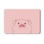 Mousepad Reflex Pig Face, Antiderrapante, Em Tecido, Rosa