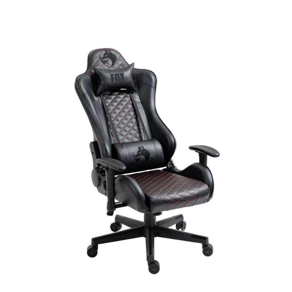 Cadeira Gamer Fox Racer Extreme C565, Peso suportado: até 130kg,Com Almofadas, Reclinável, Descanso De Braço, Preta/vermelha Cadeira Gamer Fox Racer Extreme C565, Peso suportado: até 130kg,Com Almofadas, Reclinável, Descanso De Braço, Preta/vermelha
