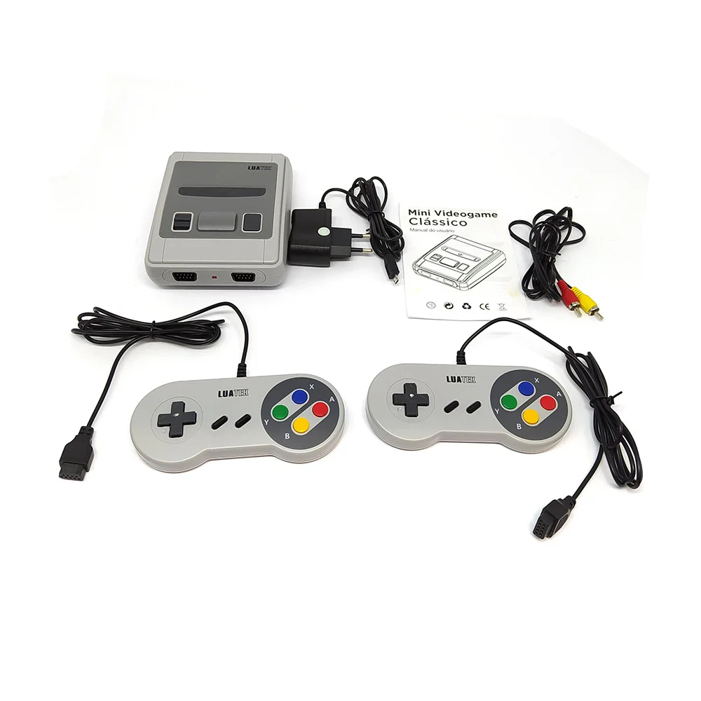Mini Videogame Retrô 8 Bits Com Jogos Clássicos Dos Anos 80 e 90, 2 Controles, 620 Jogos