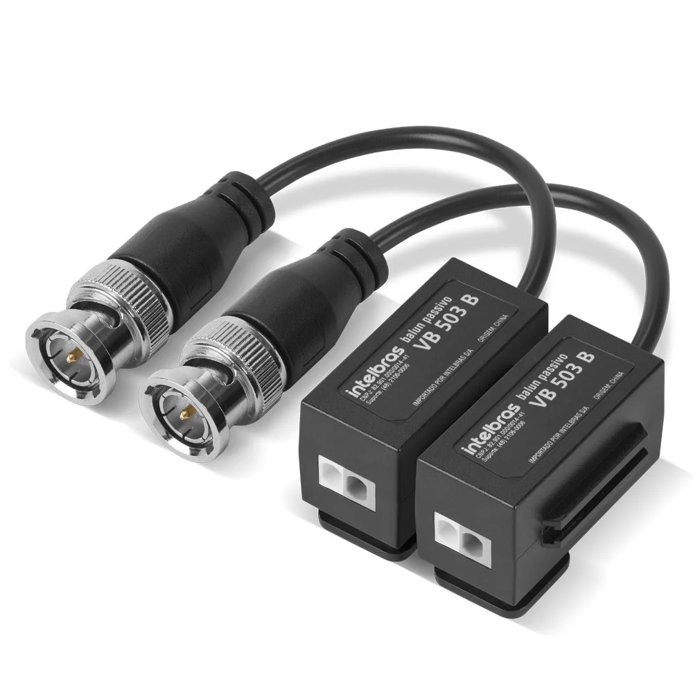 Balun Passivo Multi Hd Intelbras Para Câmeras 4k Ultra Hd Vb 503 B