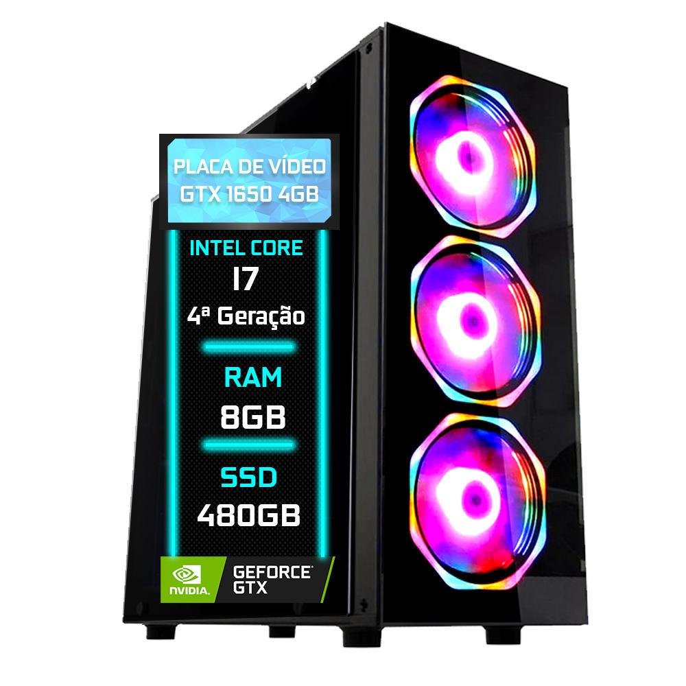 Pc Gamer Fácil Intel Core I7 4 Geraço 8gb Gtx