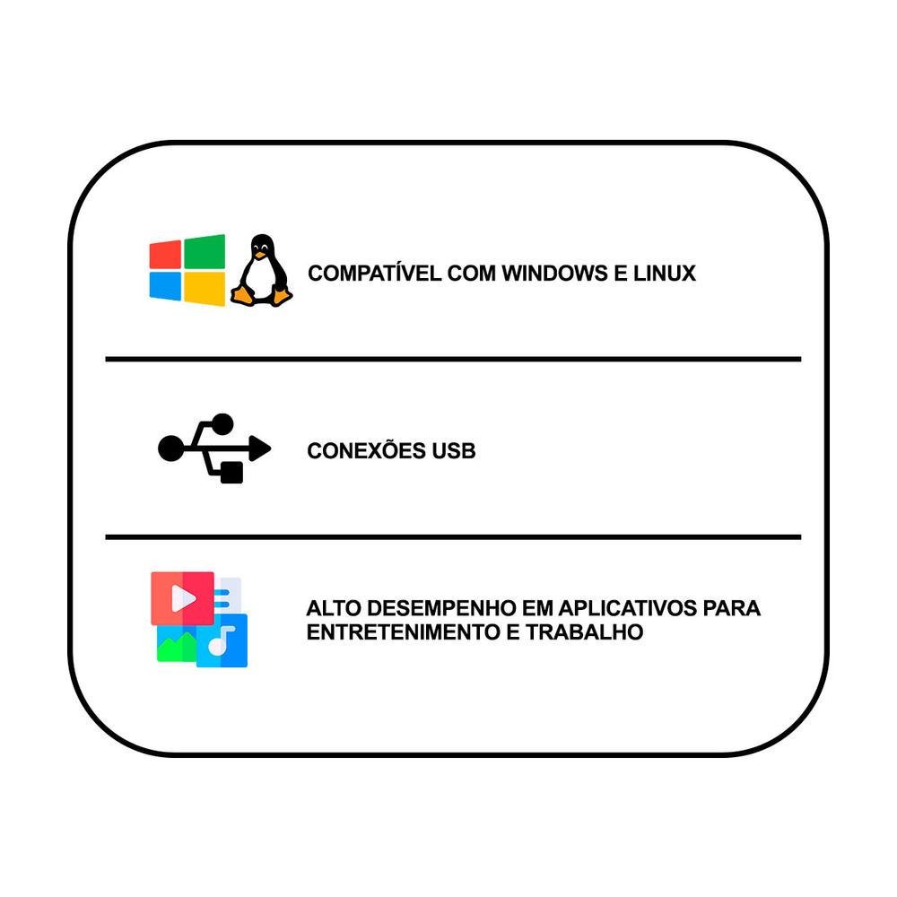Computador Intel Core I3 8GB RAM SSD 240GB KaBuM