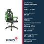 Cadeira Gamer Prizi Runner, 120KG, Verde