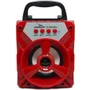 Caixa De Som Grasep D-bh1065 Portátil Bluetooth Mp3 USB Radio Fm 6w, Vermelha