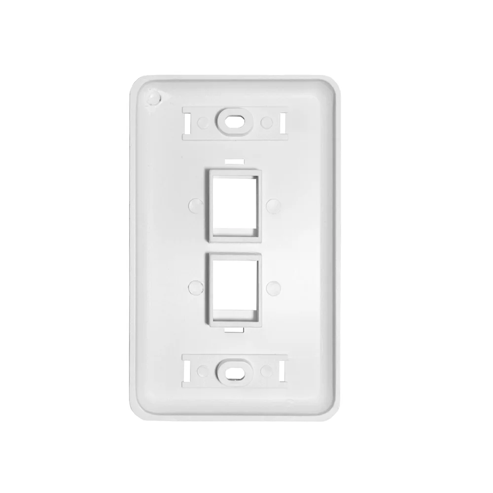 Kit 2 Espelhos De Parede 1 Saída Hdmi E 1 Porta Rj45 Cat5