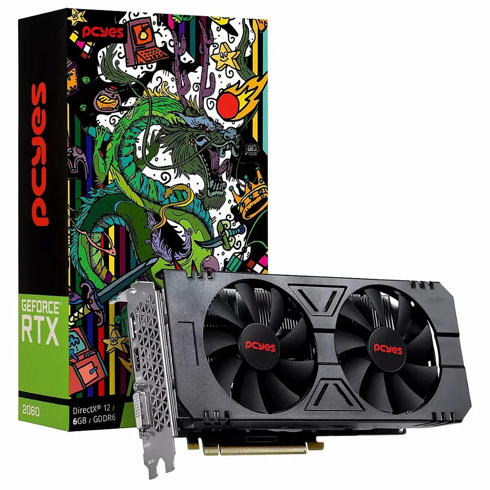 Placa NVIDIA PcYes GeForce RTX 2060 KaBuM