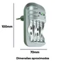Carregador Com 4 Pilhas Recarregáveis Fx-c03 Aa Flex