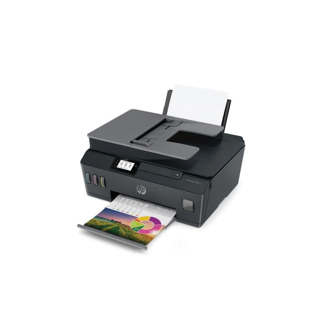 Impressora Multifuncional Hp Smart Tank 532 Tanque De Tinta Wi-fi Bluetooth Usb Adf Automático Bivolt - Preto Impressora Multifuncional Hp Smart Tank 532 Tanque De Tinta Wi-fi Bluetooth Usb Adf Automático Bivolt - Preto