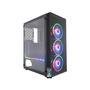 Gabinete Gamer K-mex Cg06z5 Asgard Star,ritmico C/fans Preto