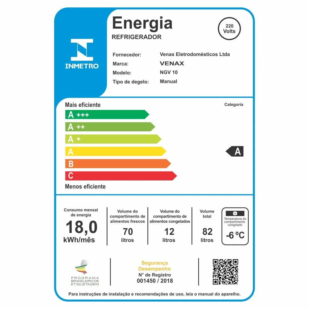 Frigobar Venax 82 Litros Inox 220v Frigobar Venax 82 Litros Inox 220v