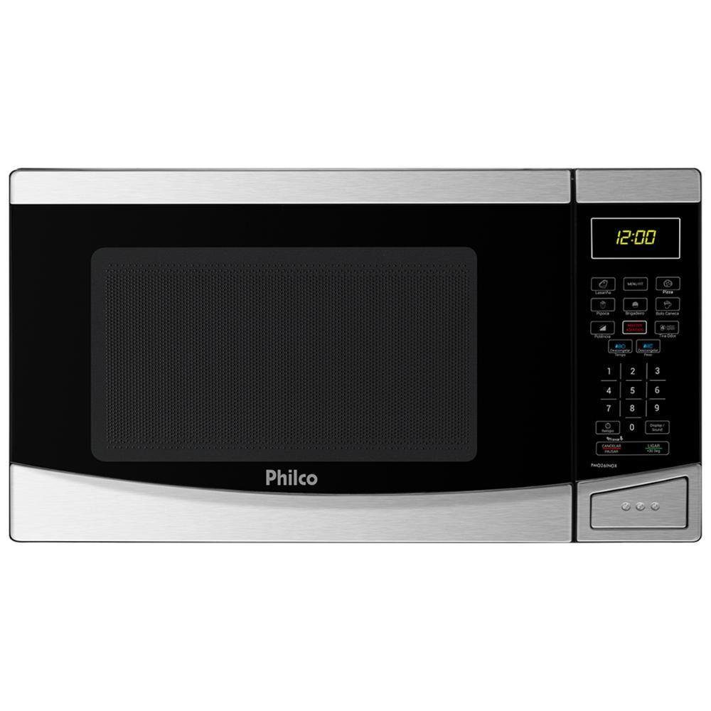 Microondas Philco 28l Pmo28 1400w Inox/preto - 220V Microondas Philco 28l Pmo28 1400w Inox/preto - 220V