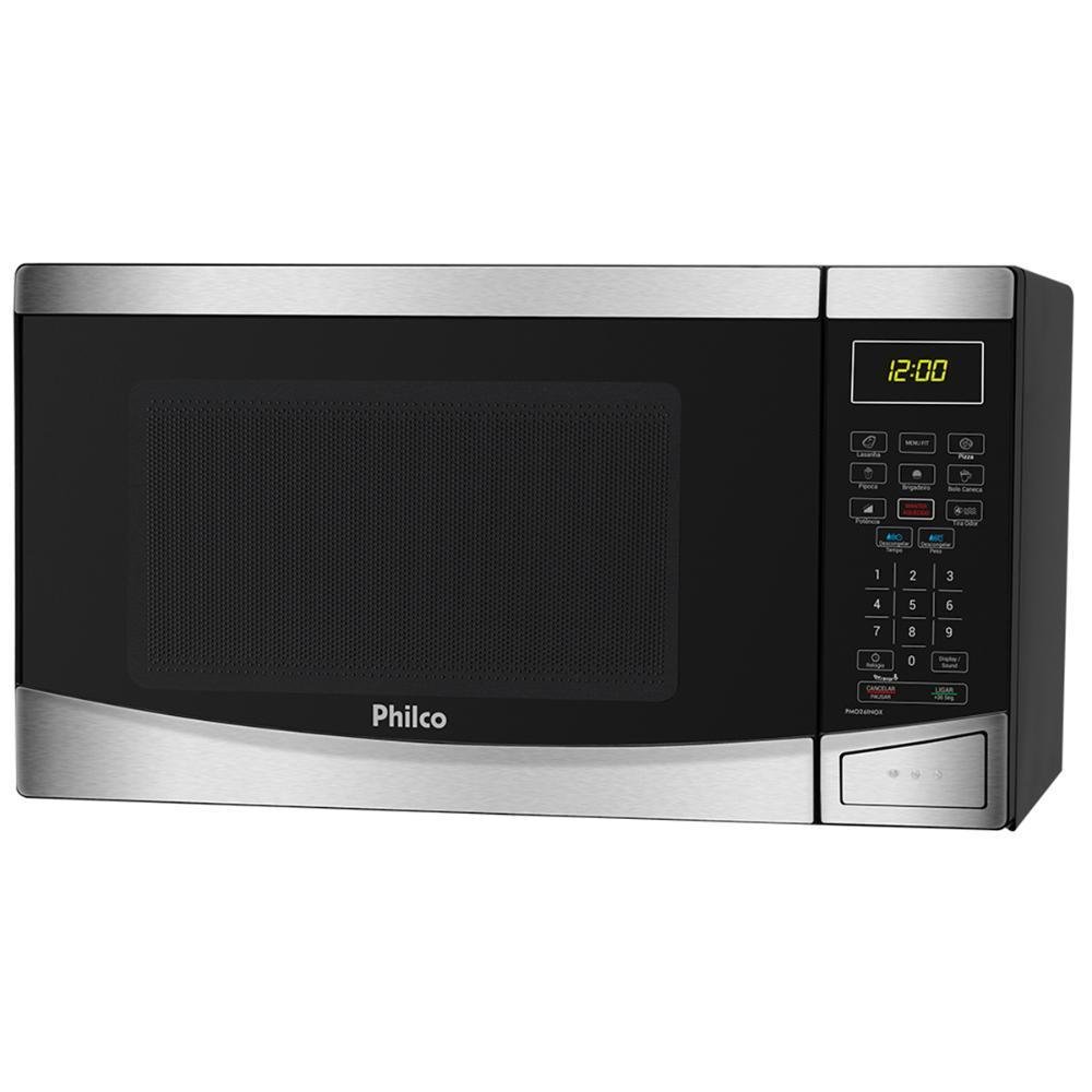 Microondas Philco 28l Pmo28 1400w Inox/preto - 220V Microondas Philco 28l Pmo28 1400w Inox/preto - 220V