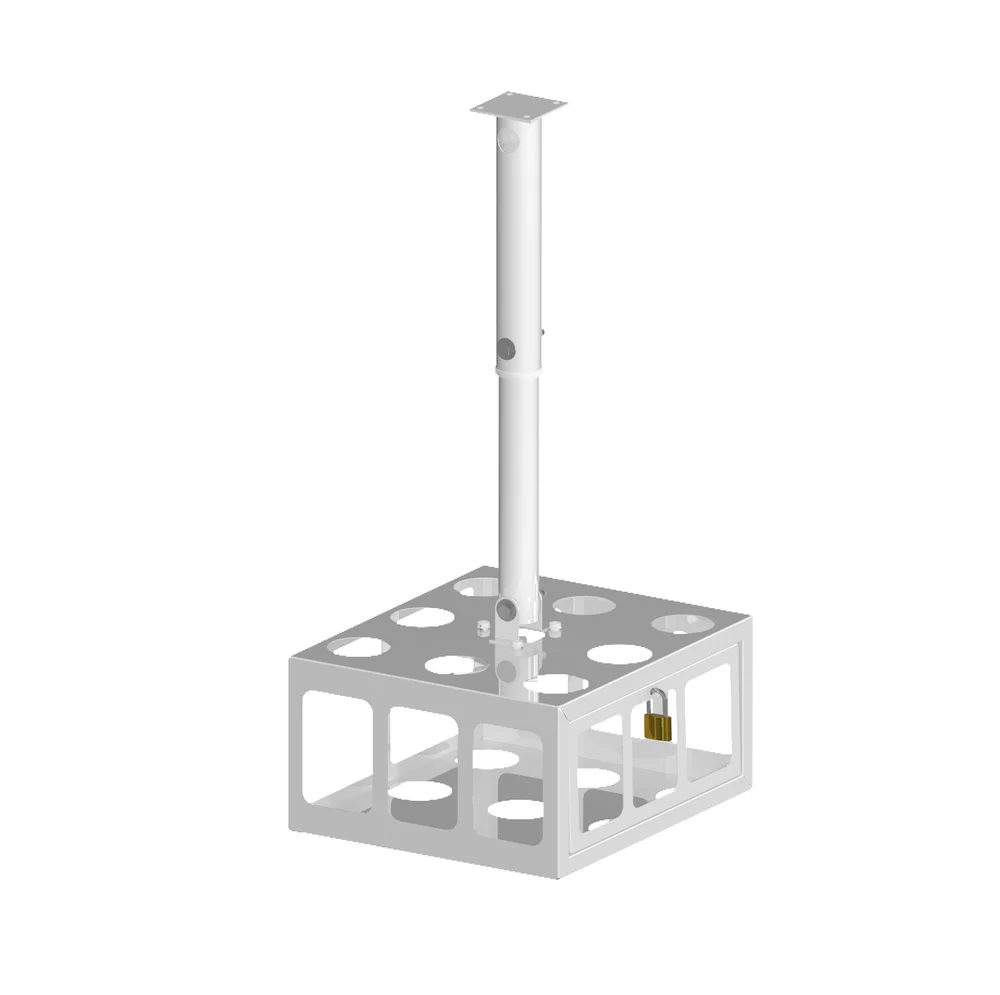 Suporte De Teto Para Projetor Branco Multivisão 50-80cm Suporte De Teto Para Projetor Branco Multivisão 50-80cm