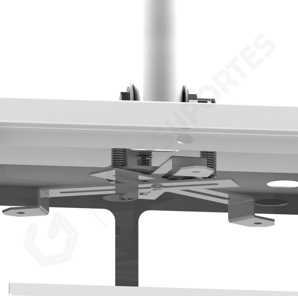 Suporte De Teto Para Projetor Branco Multivisão 50-80cm Suporte De Teto Para Projetor Branco Multivisão 50-80cm