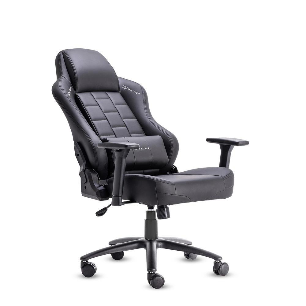 Cadeira Gamer XT Racer Armor X1 Series Reclinável Ergonômica Couro Sintético Preto