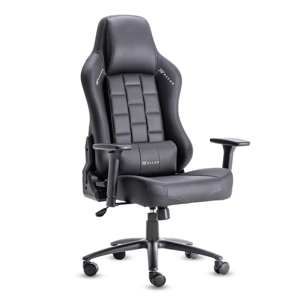 Cadeira Gamer XT Racer Armor X1 Series Reclinável Ergonômica Couro Sintético Preto