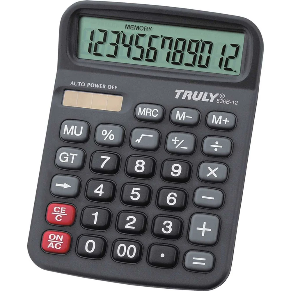 Calculadora De Mesa Truly 836b-12 12 Dígitos