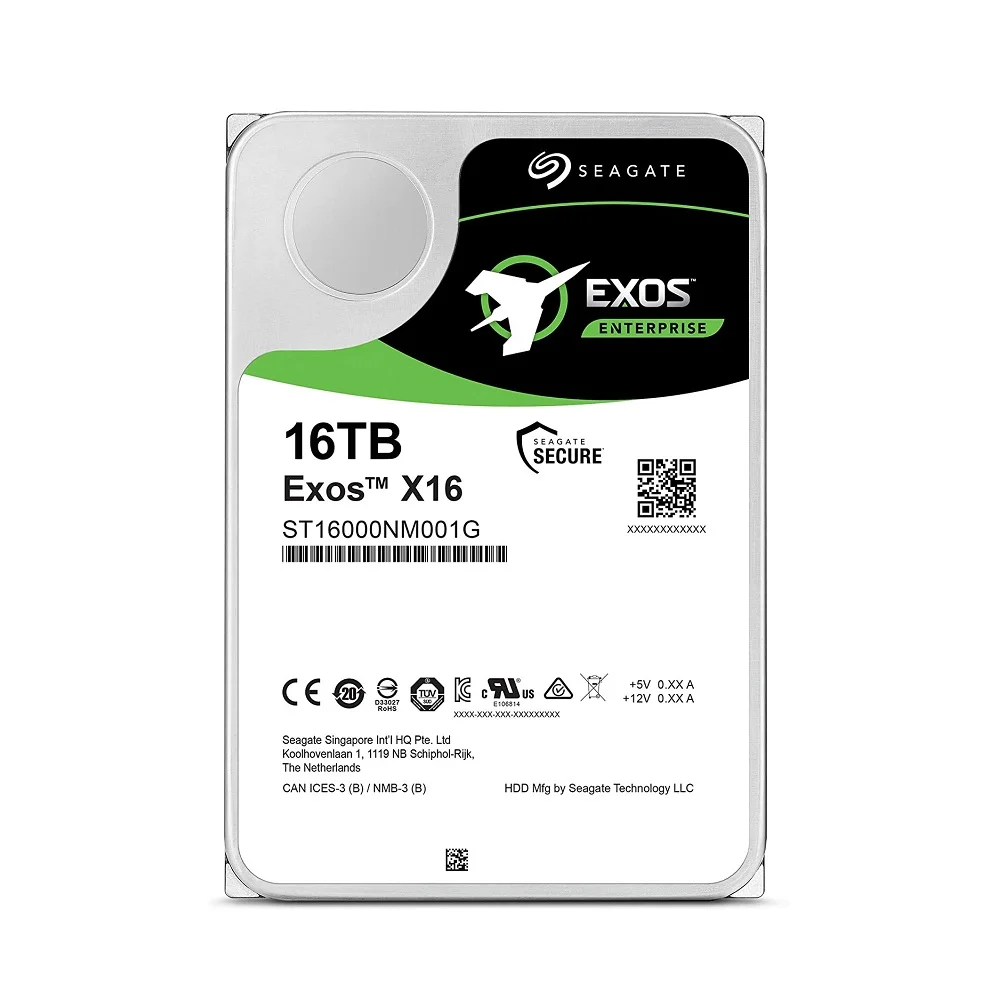 SEAGATE EXOS X16 16T 大容量HDD Hd Servidor Seagate 16tb Sata 6 Gbs 7200rpm