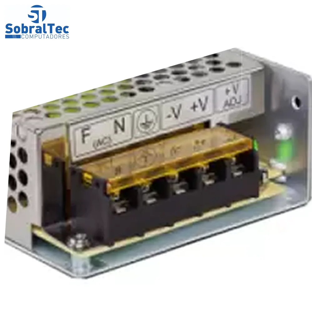 Fonte Almeida Chaveada, 12V, 5A, Tipo Colméia, Ideal Para CFTV, AL-1705G Fonte Almeida Chaveada, 12V, 5A, Tipo Colméia, Ideal Para CFTV, AL-1705G