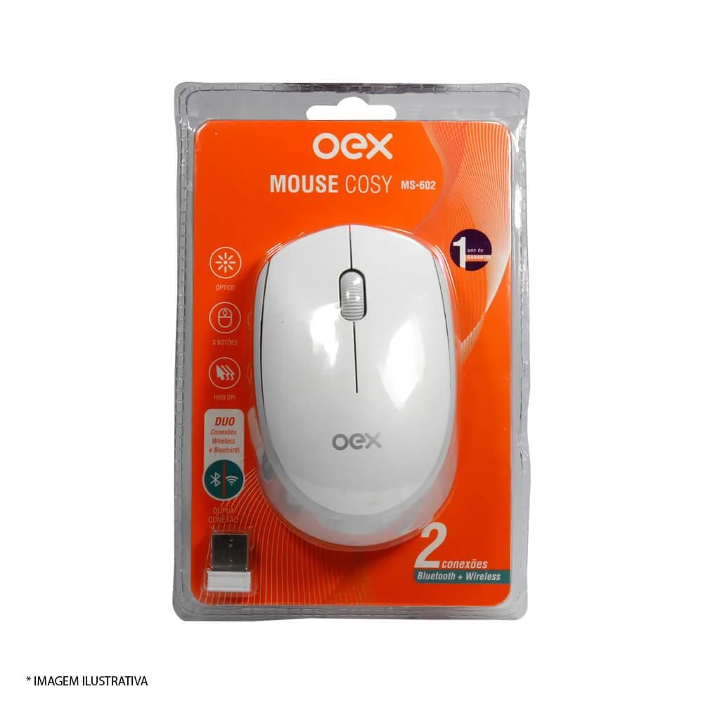 Mouse Bluetooth E Wireless Óptico KaBuM