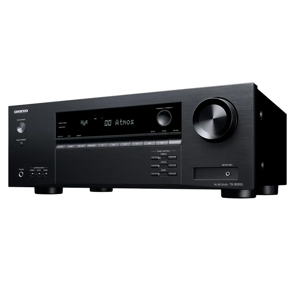 Receiver Onkyo TXSR393 52 Canais 4k HDR KaBuM