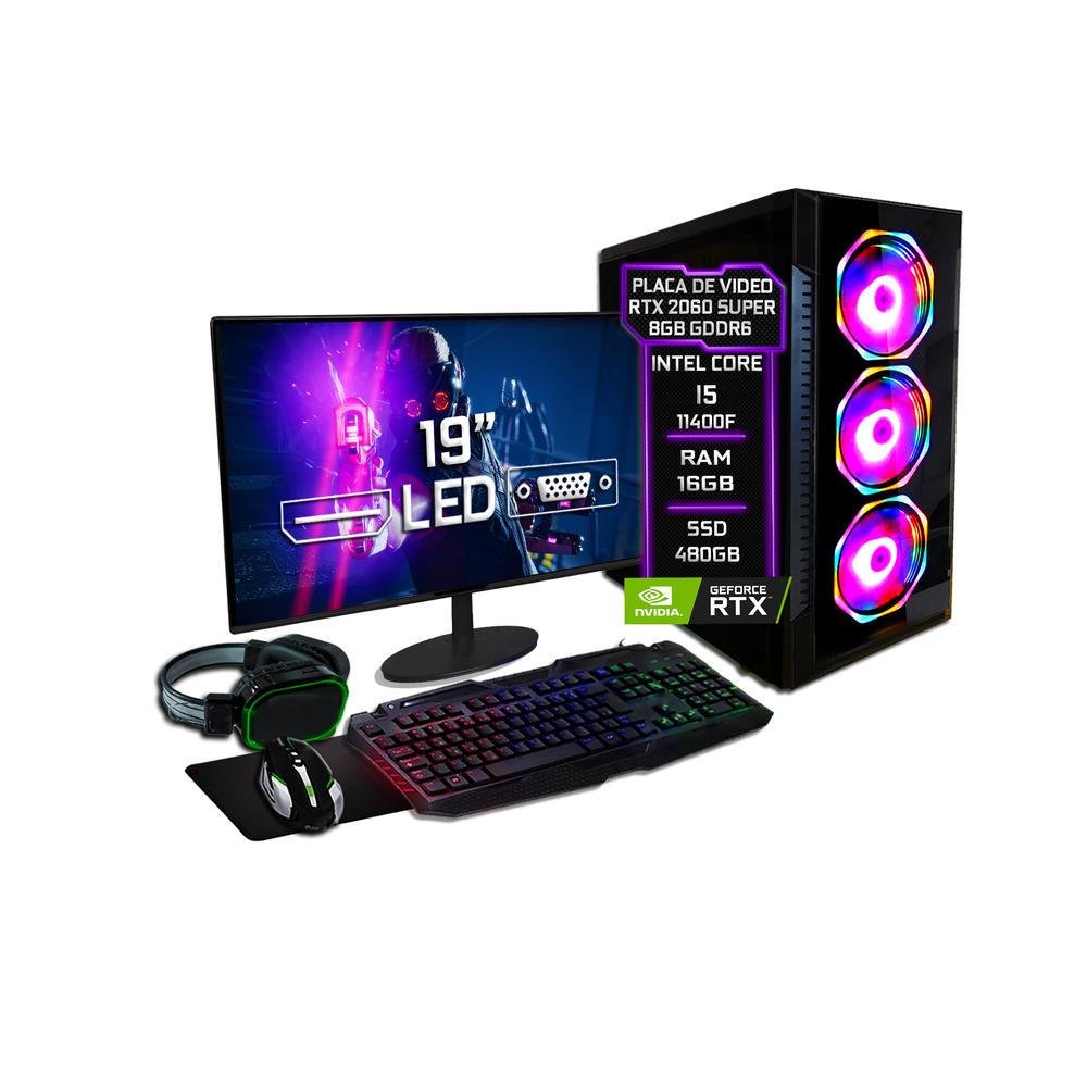 Pc Gamer I5 11400F RTX 2060 Super 8GB KaBuM