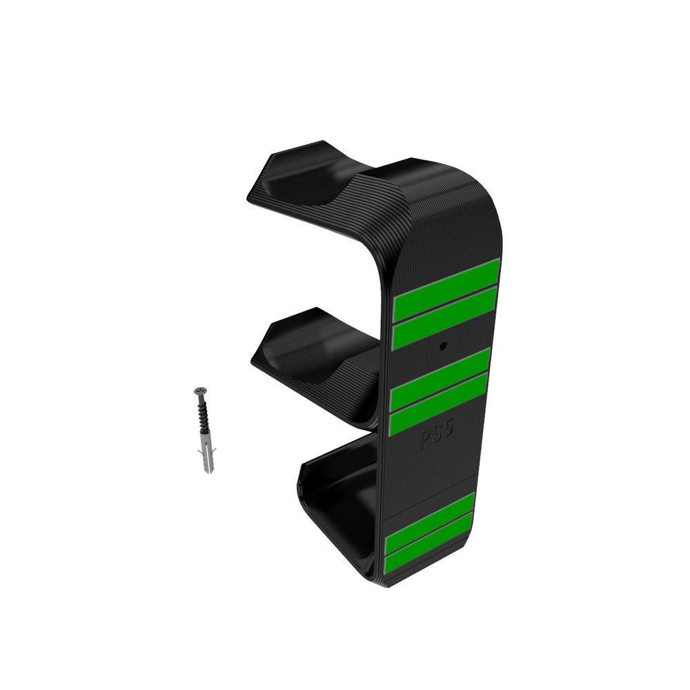 Suporte Sculpy VN, De Parede, P/ 2 Controles De Playstation 5 E Headphone, Preto Suporte Sculpy VN, De Parede, P/ 2 Controles De Playstation 5 E Headphone, Preto