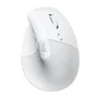 Mouse Sem Fio, Logitech, Bluetooth, USB, Logi Bolt, Vertical Lift - Branco