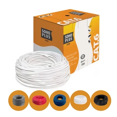 そーほ」 Cabo Furukawa SoHoPlus U/UTP CAT5E, Preto | KaBuM!