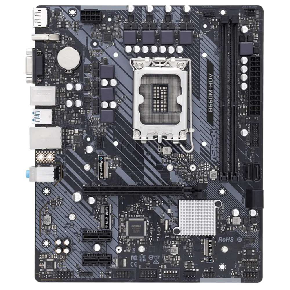 Placa Me Asrock B660mHDv Chipset B660 Intel LGA