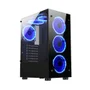 Gabinete Gamer Rise Mode Glass 06X, Mid Tower, ATX, Lateral em Vidro Fumê e Frontal em Vidro Temperado, Sem FANs, Preto - RM-CA-06X-FB