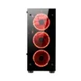 Gabinete Gamer Rise Mode Glass 06X, Mid Tower, ATX, Lateral em Vidro Fumê e Frontal em Vidro Temperado, Sem FANs, Preto - RM-CA-06X-FB