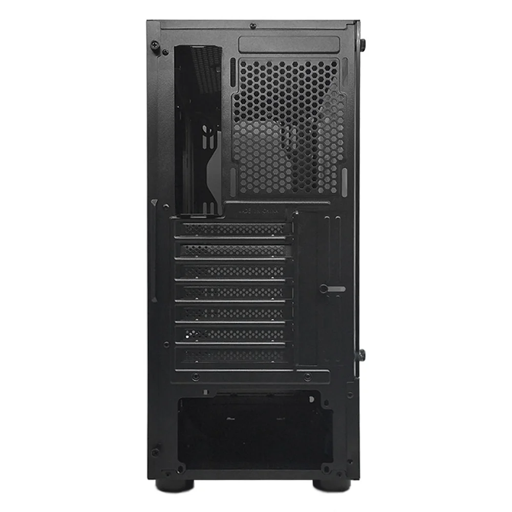 Gabinete Gamer Rise Mode Glass 06X, Mid Tower, ATX, Lateral em Vidro Fumê e Frontal em Vidro Temperado, Sem FANs, Preto - RM-CA-06X-FB Gabinete Gamer Rise Mode Glass 06X, Mid Tower, ATX, Lateral em Vidro Fumê e Frontal em Vidro Temperado, Sem FANs, Preto - RM-CA-06X-FB