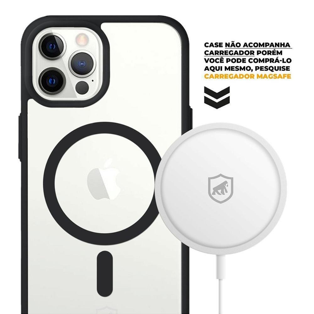 Capa Magsafe Para Iphone 12 Pro Max - Preta | KaBuM!