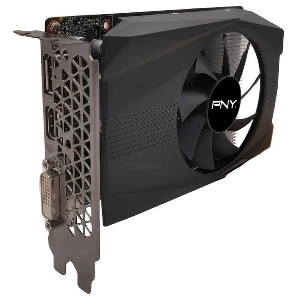 Placa de Vídeo PNY NVIDIA GeForce GTX 1650, 4GB GDDR6, 128 Bits, Single FAN - VCG16504D6SFMPB1 Placa de Vídeo PNY NVIDIA GeForce GTX 1650, 4GB GDDR6, 128 Bits, Single FAN - VCG16504D6SFMPB1